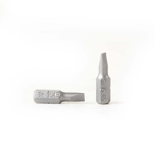 Superior Steel Single End Slotted Screwdriver Bits - 1 Inch Long - 4.5mm Wide Slot, PK 10 BS1045-10PK - main